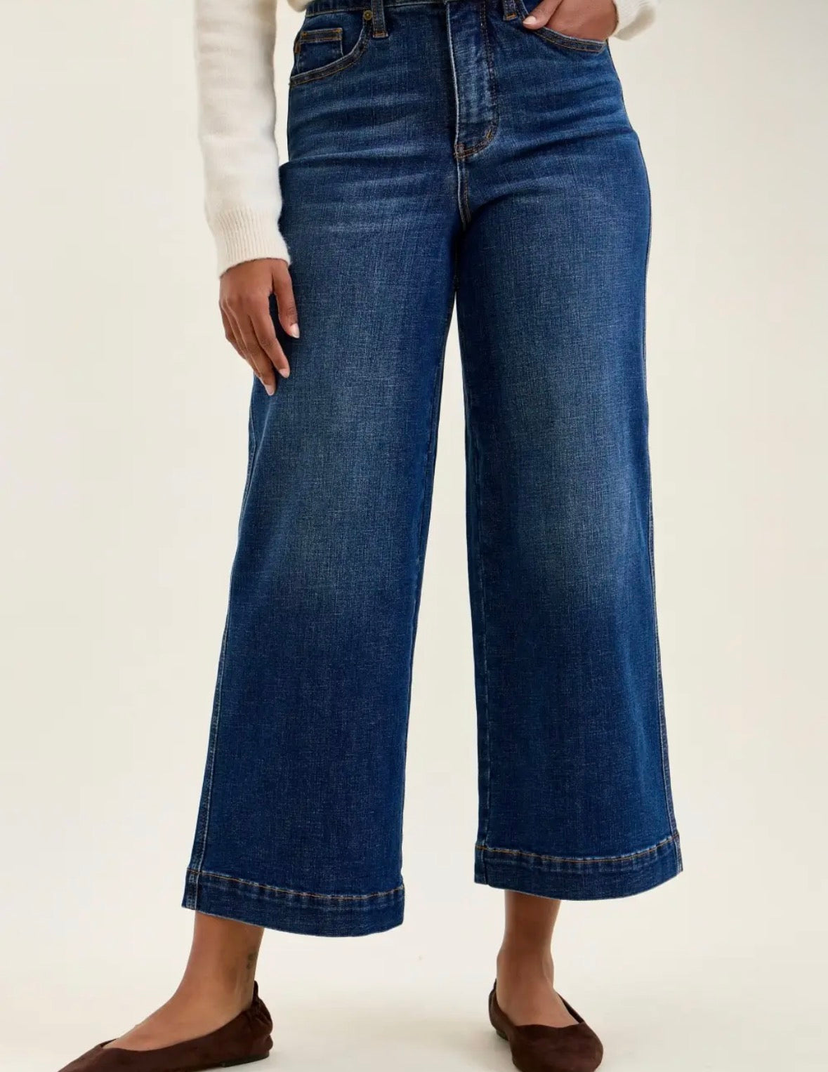 Claudia Ankle Wide Judy Blue Jeans
