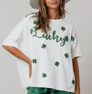 St. Patrick’s “Lucky” Sequin Top