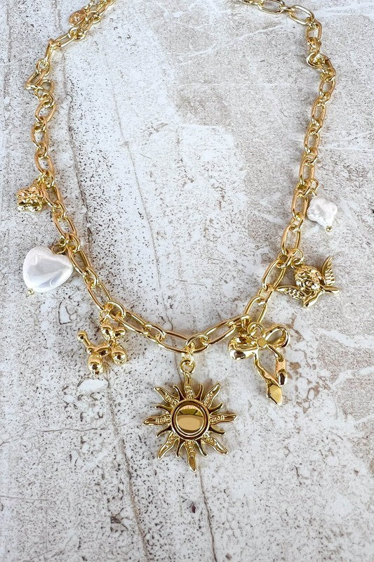 Summer Sun Charm Necklace