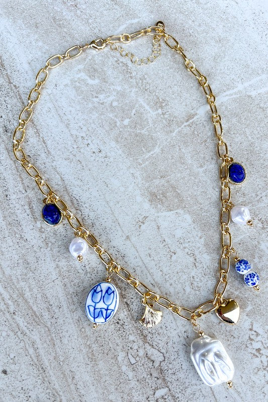 Mally & Pearl Charm Necklace
