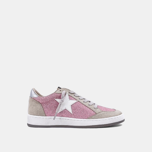 Paz Pink Glitter Sneaker
