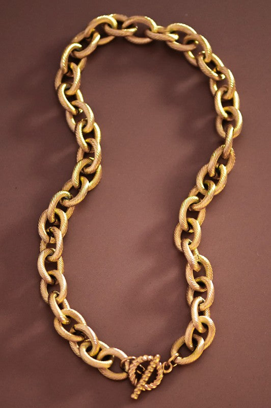 Chunky Gold Chain Necklace