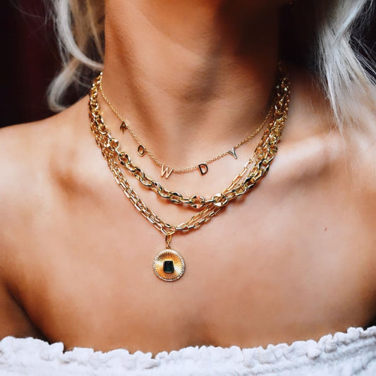Love Triangle Layer Necklace