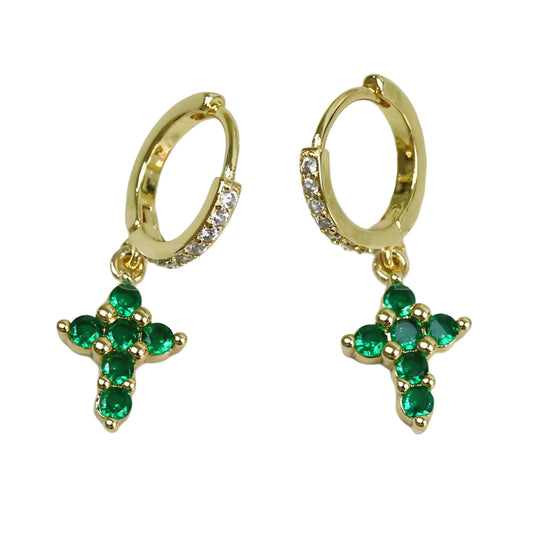 Yes and Amen Emerald Cross Huggies