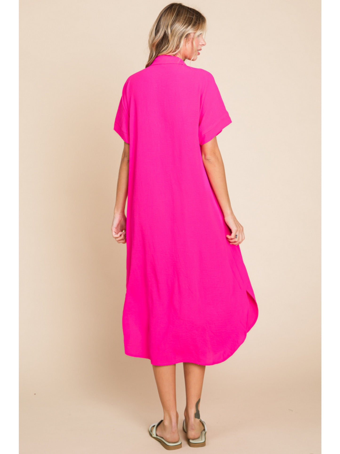 Button Down Midi Dress