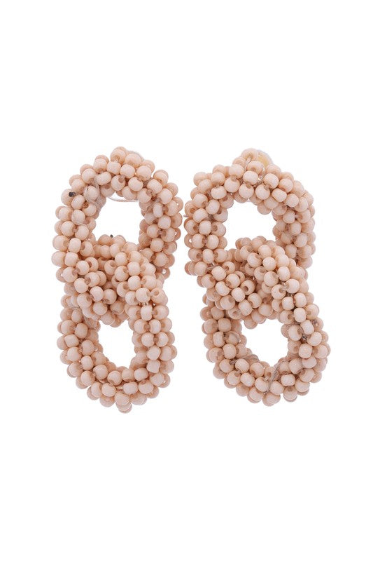 Beaded Link Earrings