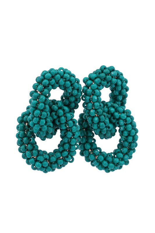 Beaded Link Earrings