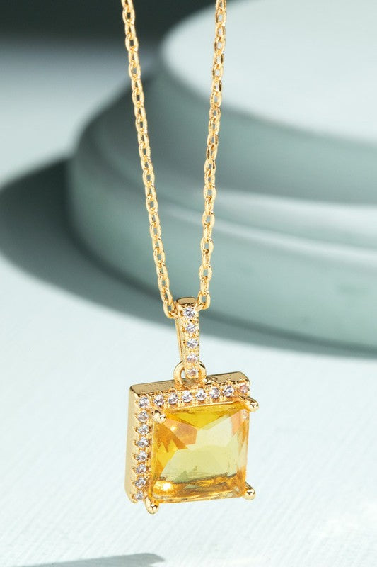 Brass N’ Glass Necklace