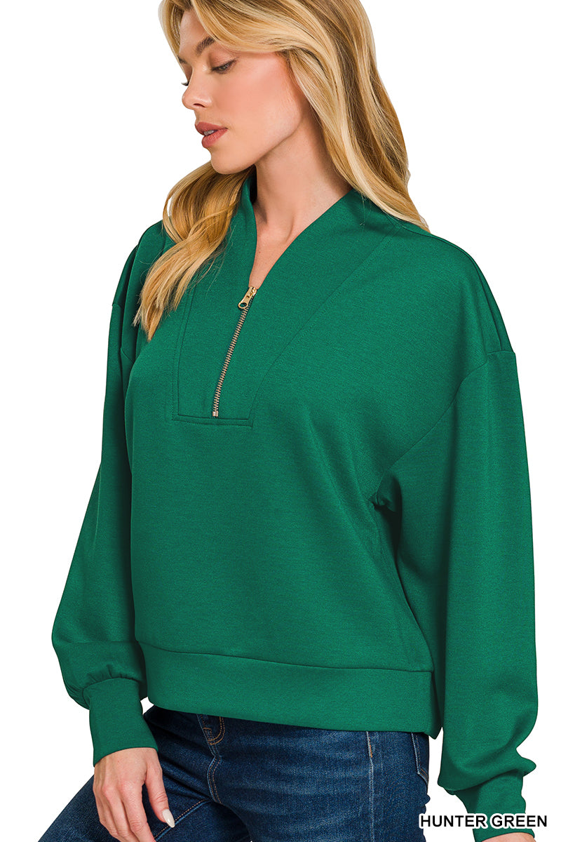 Scuba Half Zip Long Sleeve Pullover