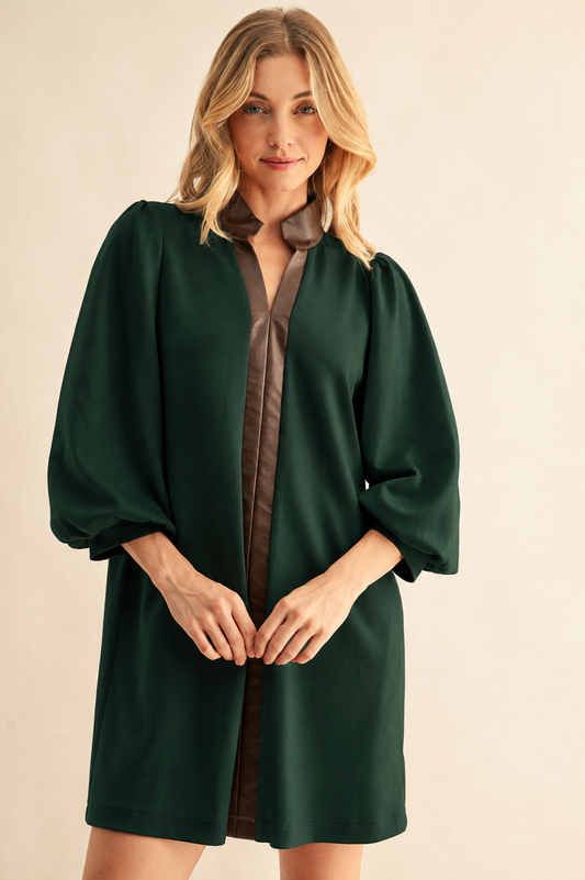 Contrast Accent Hunter Green Dreas