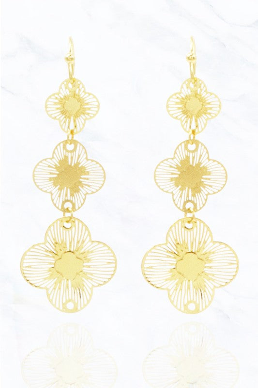 Filligree Drop Earrings