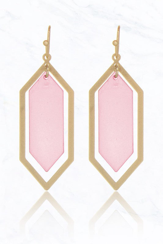 Hexagon Earrings