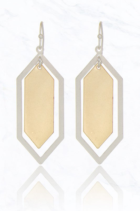 Hexagon Earrings
