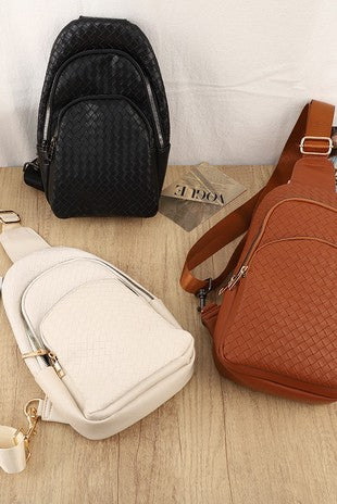 Braided Weave Sling Bag