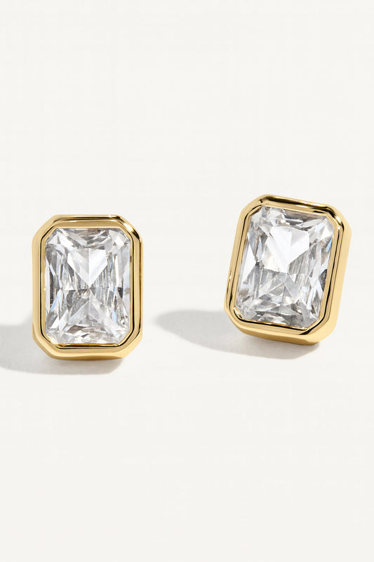 Bezel Set Essential Stud Earrings