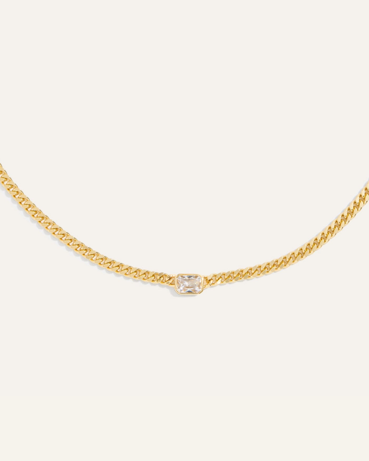 Small Bezel Station Necklace