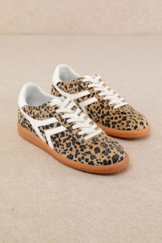 Leopard Retro Suede Sneaker