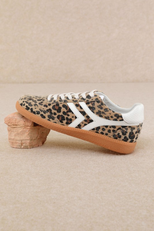 Leopard Retro Suede Sneaker