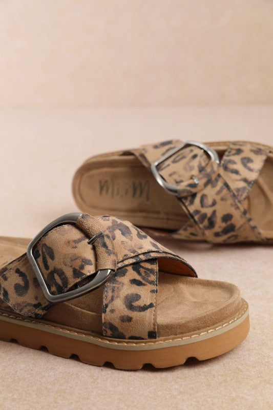 Gianna Leopard Pointed Toe Mules