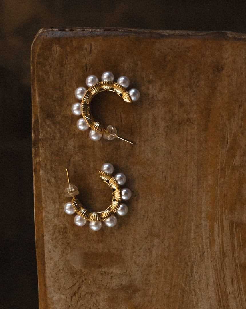 Ruff Pearl Hoops