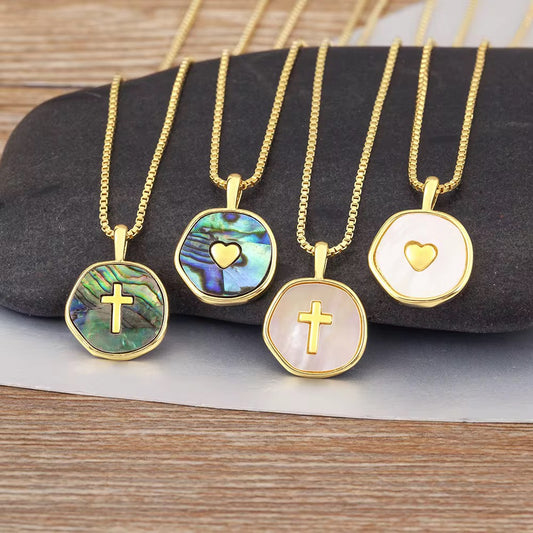 Marbled Pendant Necklaces
