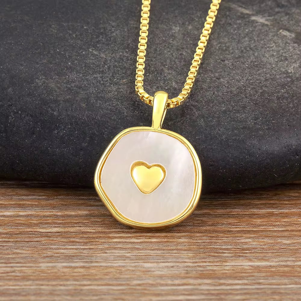 Marbled Pendant Necklaces