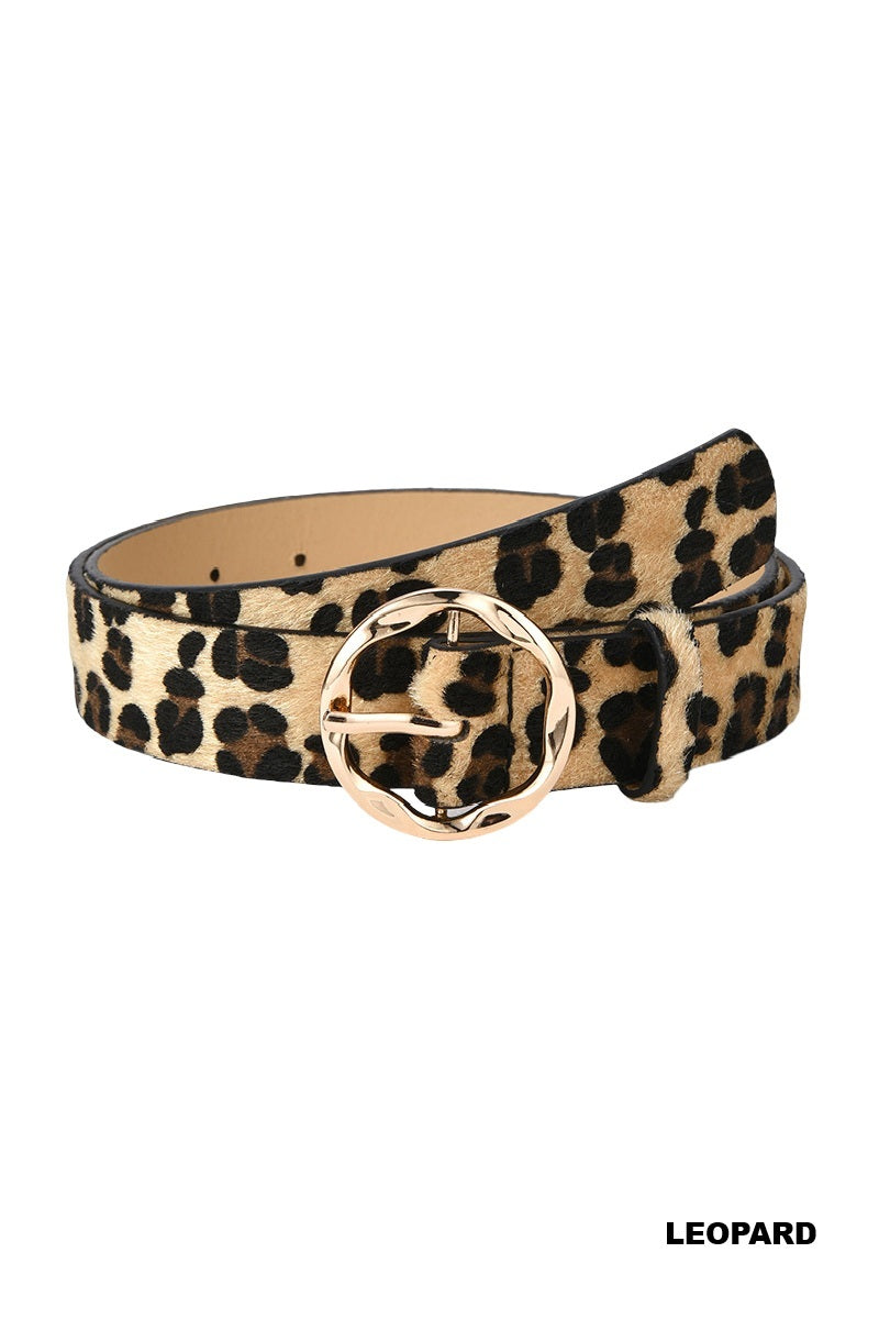 Animal Print Accent Belt