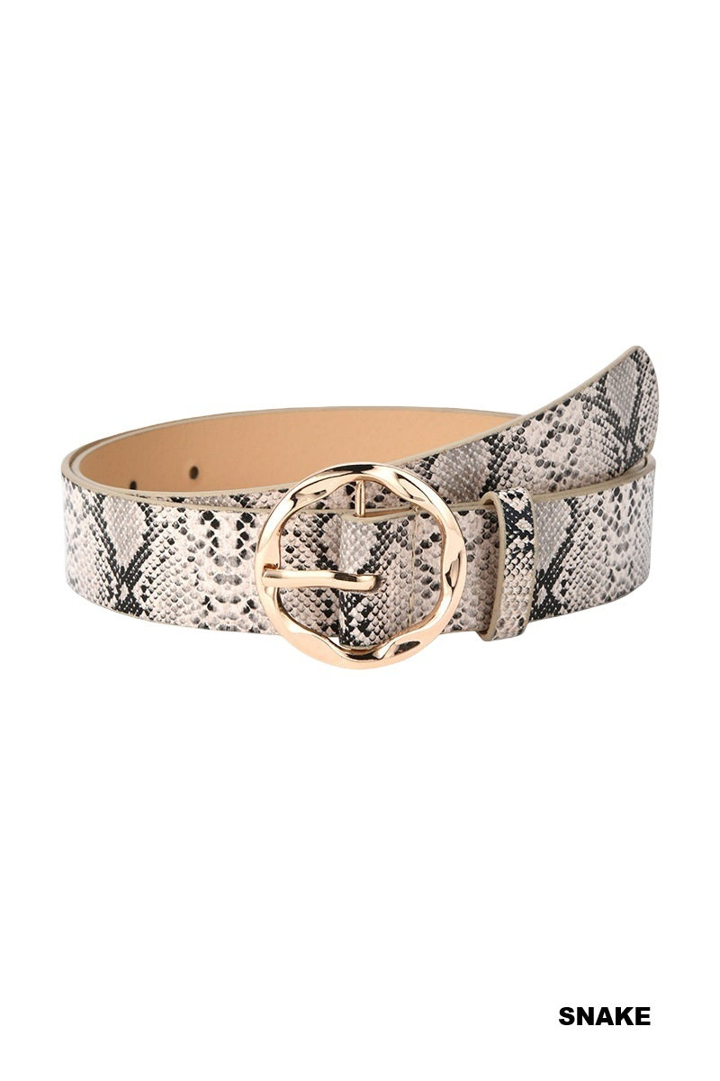 Animal Print Accent Belt