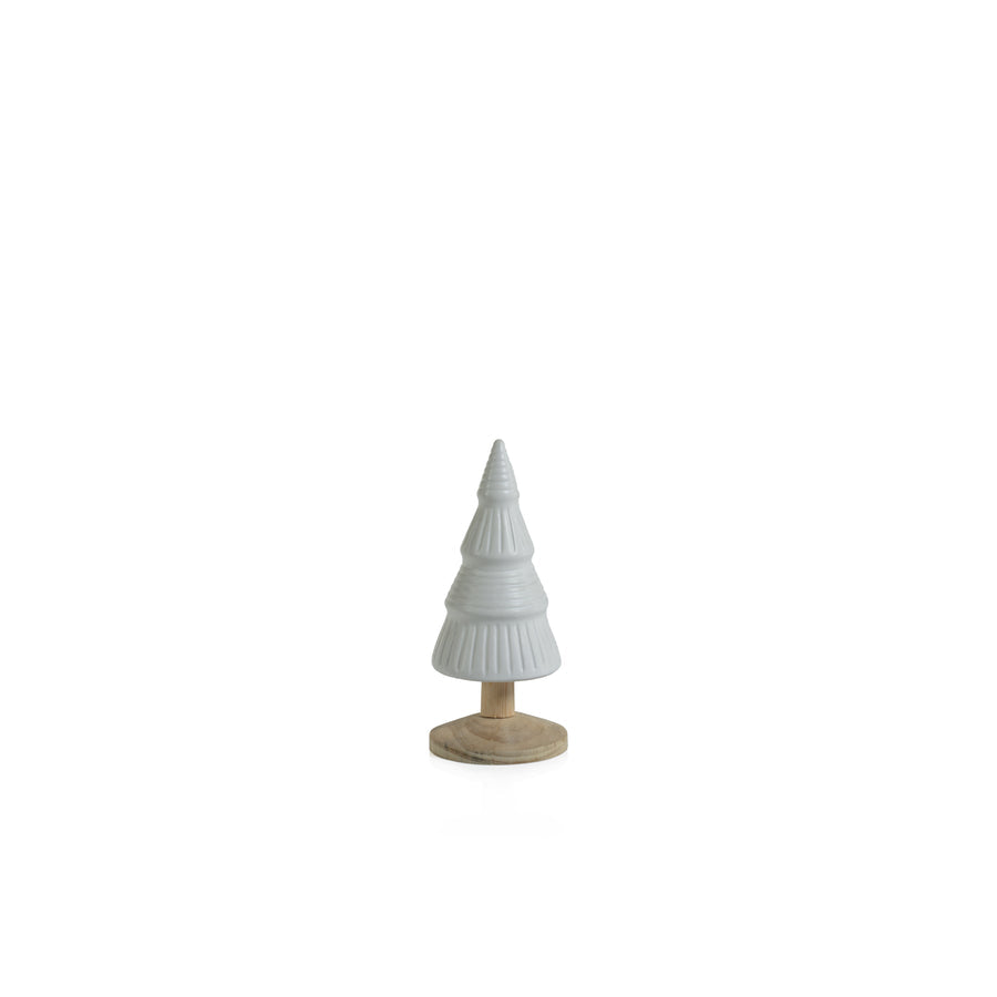 Alpine Ceramic Tree on Wood Base