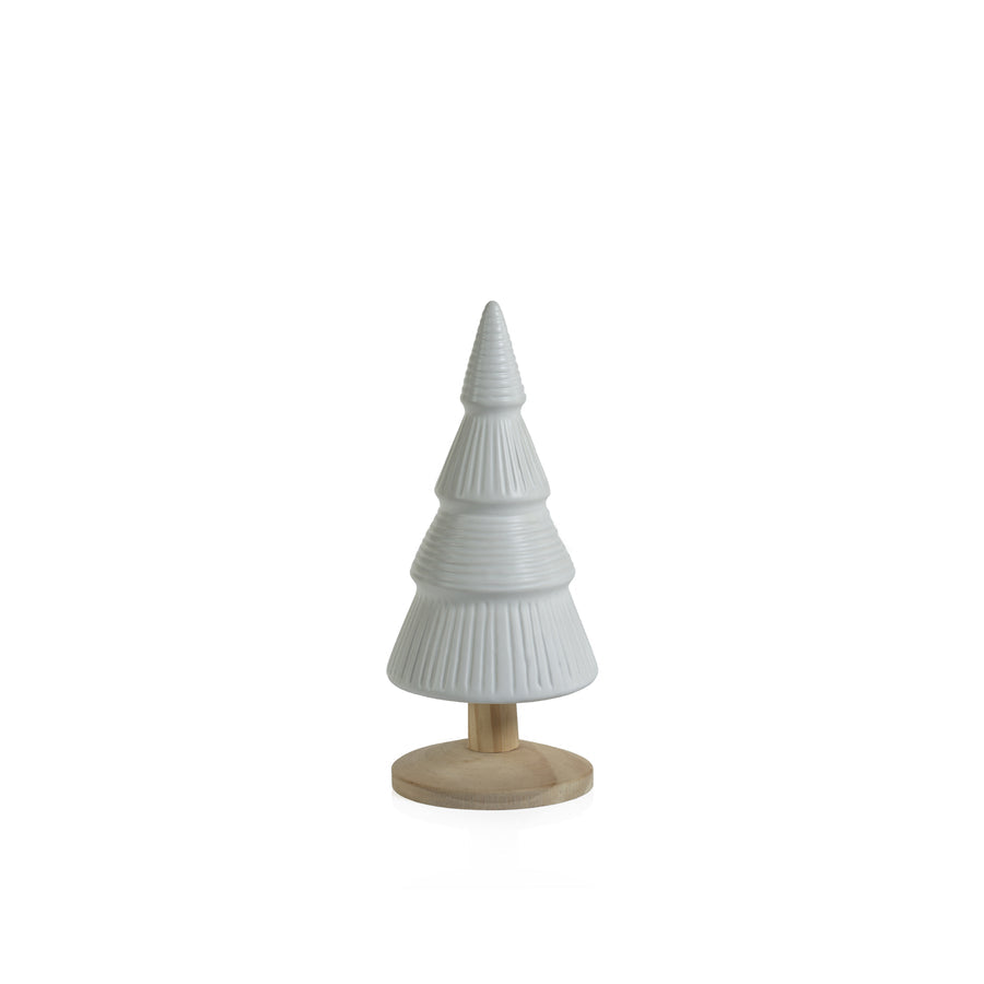 Alpine Ceramic Tree on Wood Base