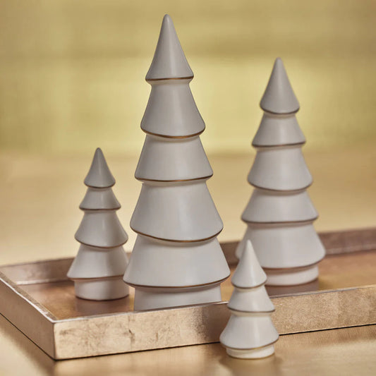 Alpine Porcelain Tree with Gold Trim