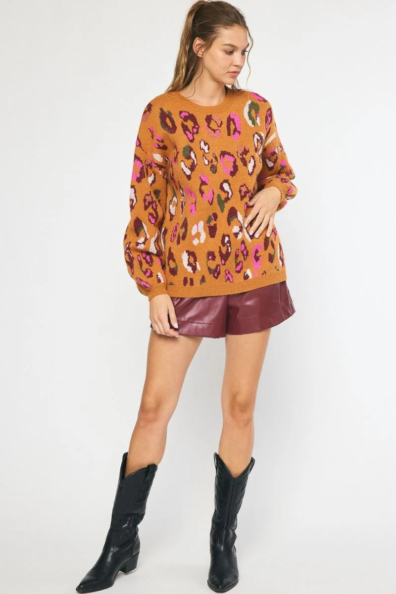 Fun Animal Print Sweater