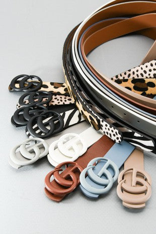 Basic Matte G Buckle Belt