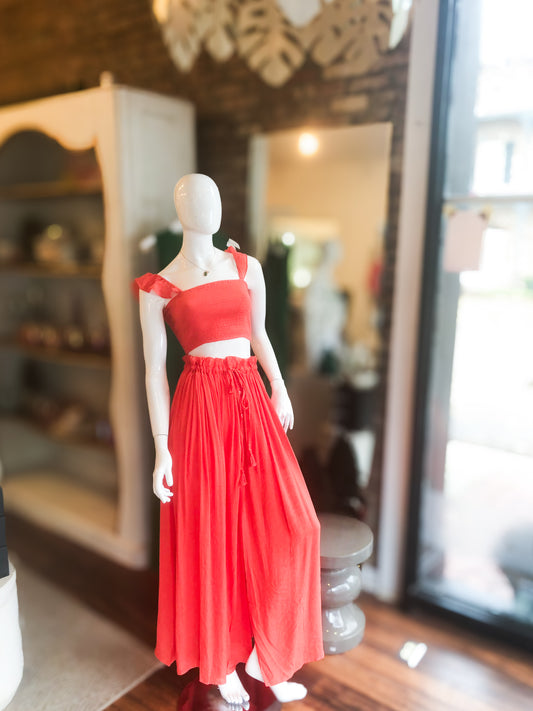 Orange Babe Crop Top
