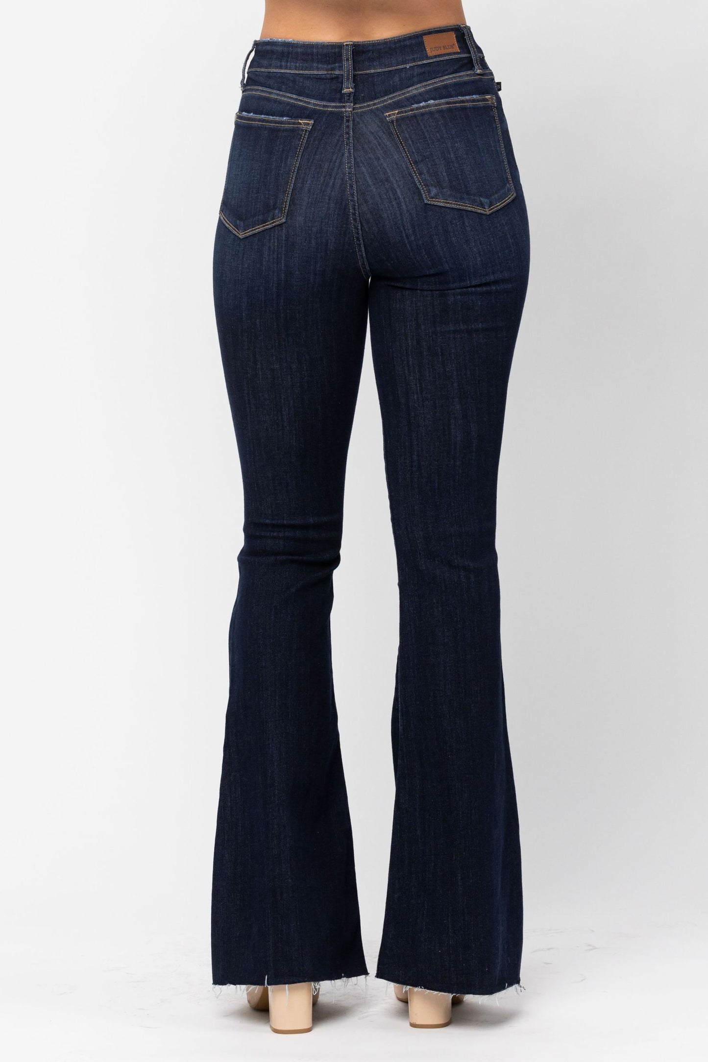 Judy Blue High Waist Raw Hem Flare