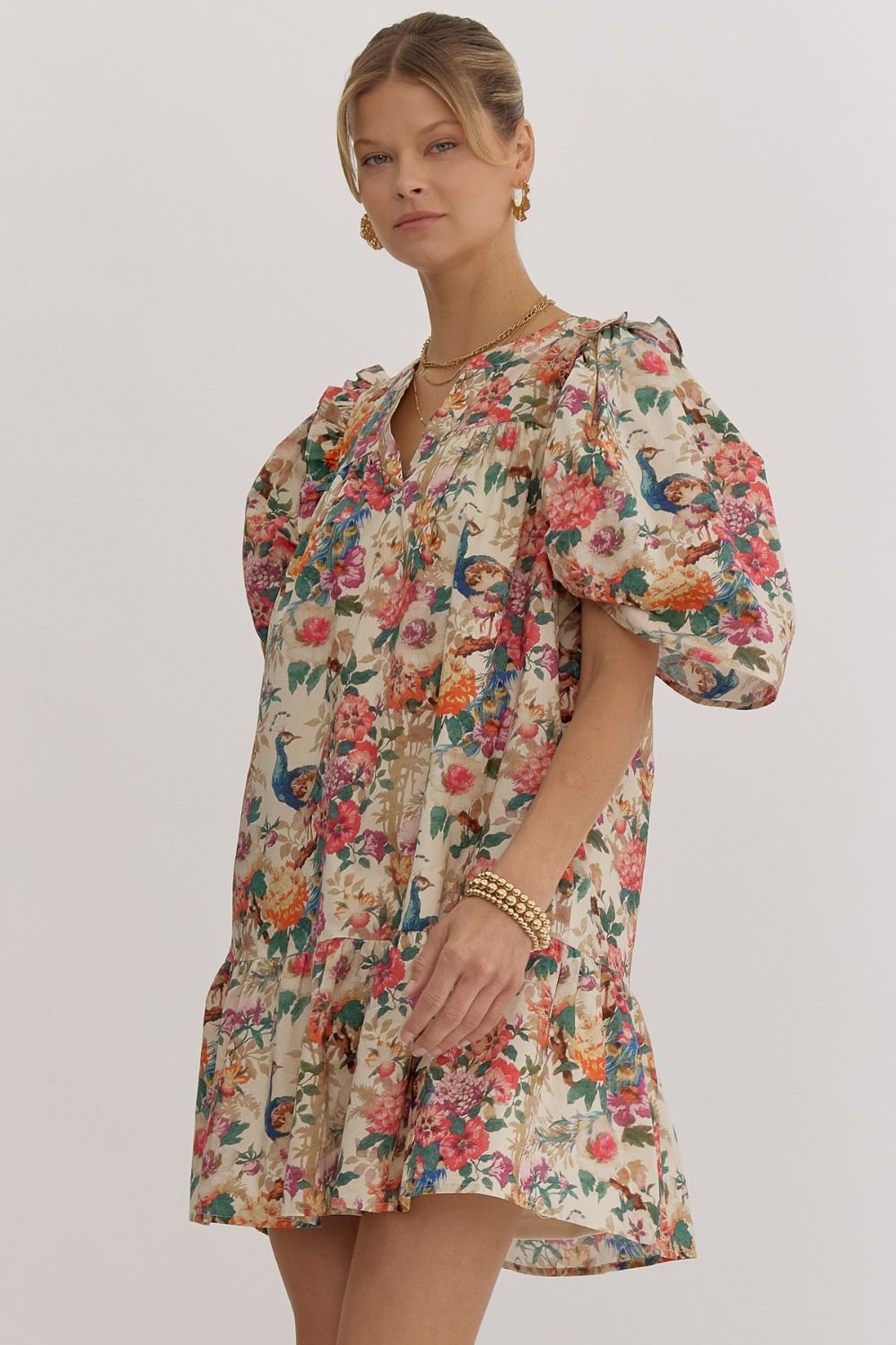 Natural Peacock Dress