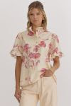 Pink + Cream Blouse