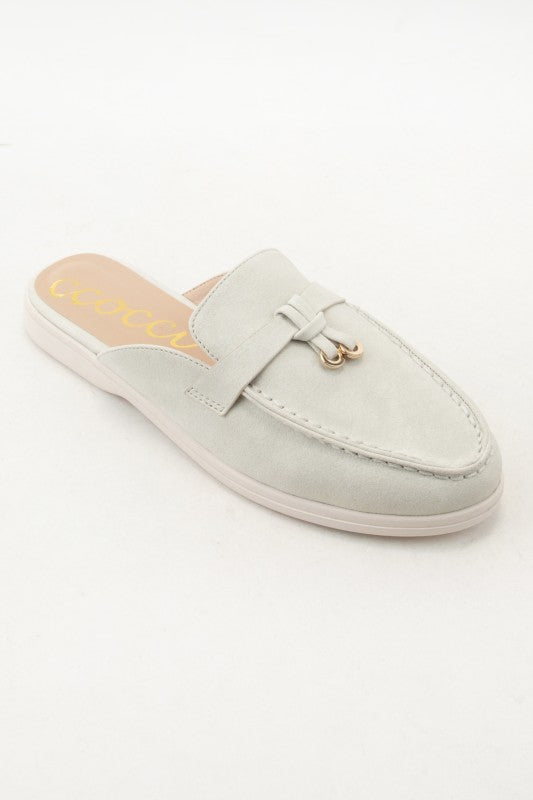 Stone Moccasin Mules