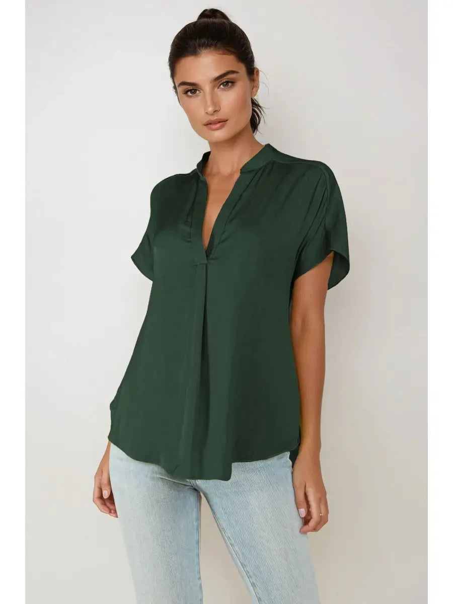 Drop Shoulder Regular Blouse