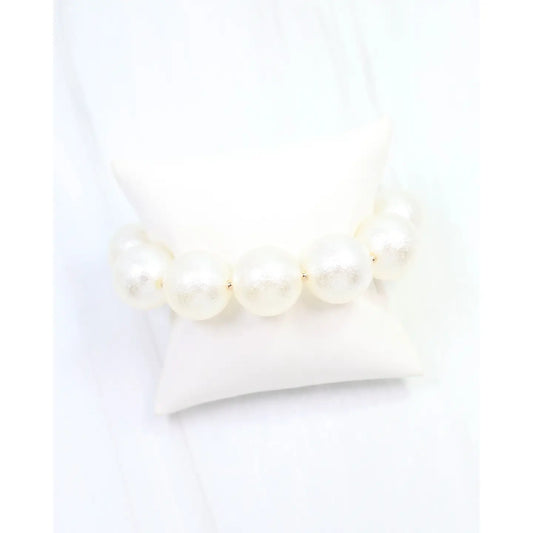 Your Highness Paper Pearl Beaded Bracelet