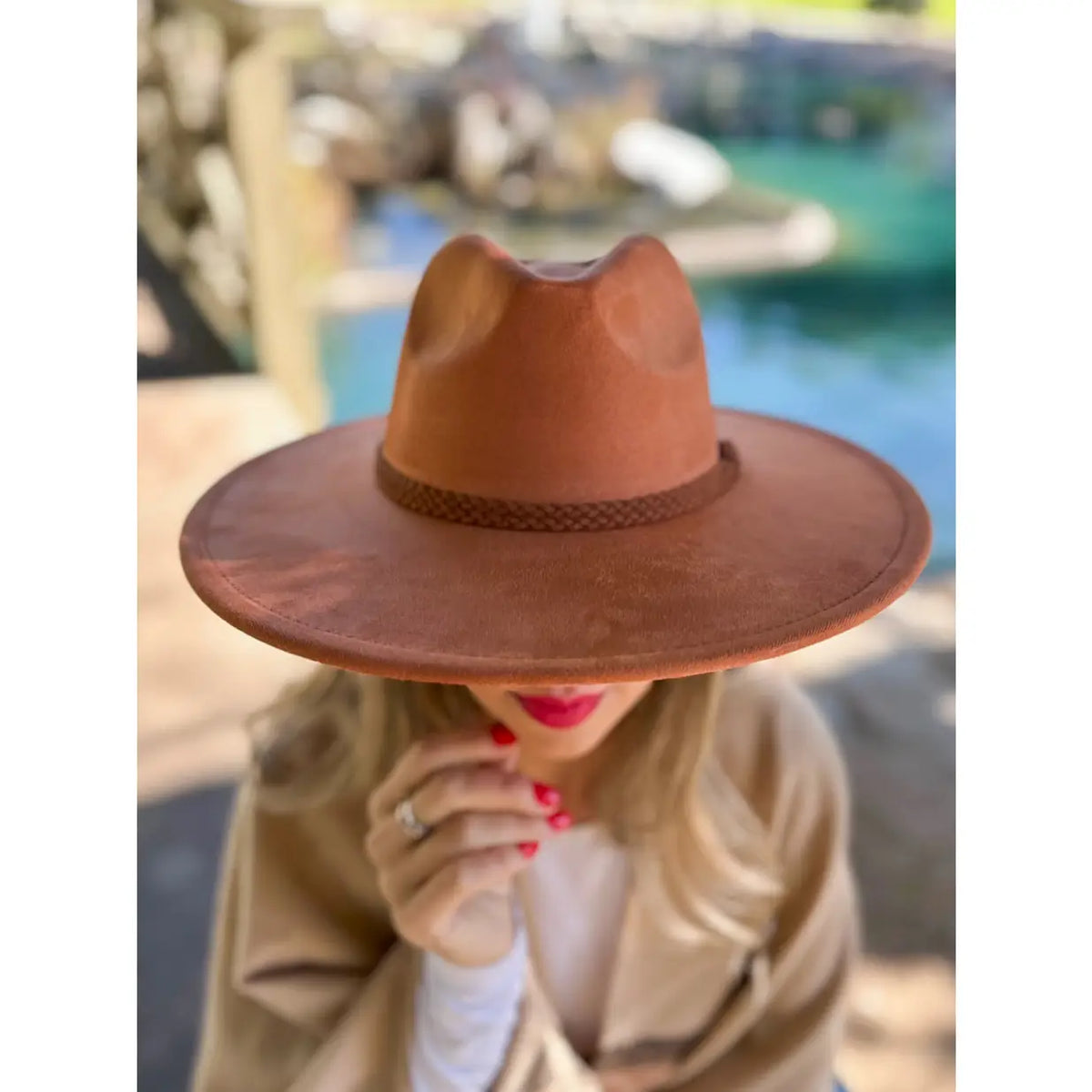 Harvest Rust Twist Band Fedora Hat