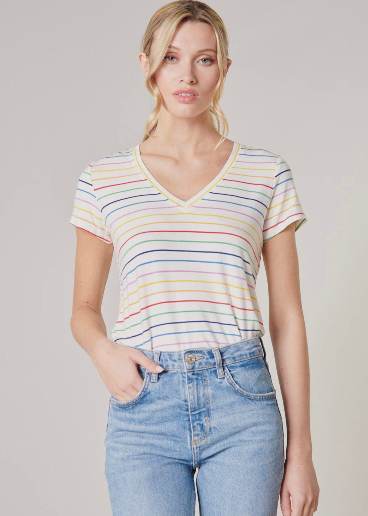 Your Favorite Rainbow Knit Tee