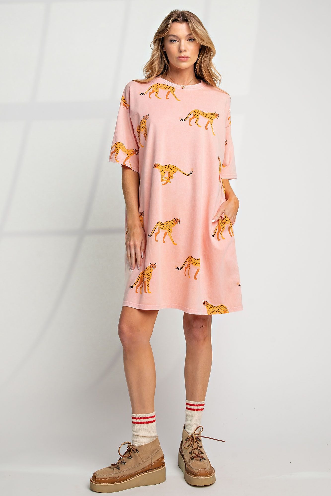 Mineral Washed T-Shirt Dress