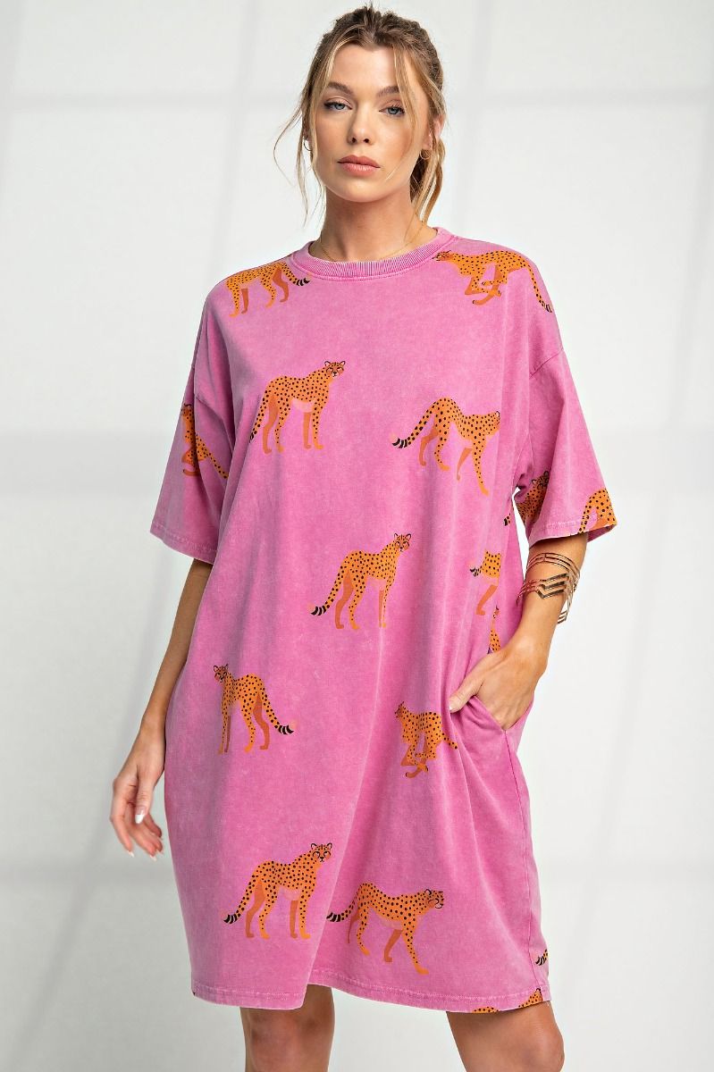 Mineral Washed T-Shirt Dress