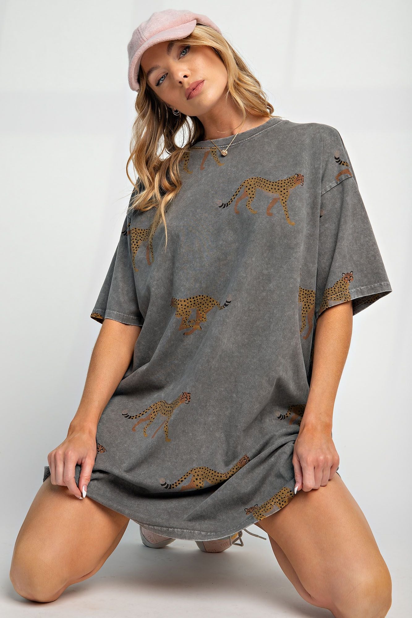 Mineral Washed T-Shirt Dress