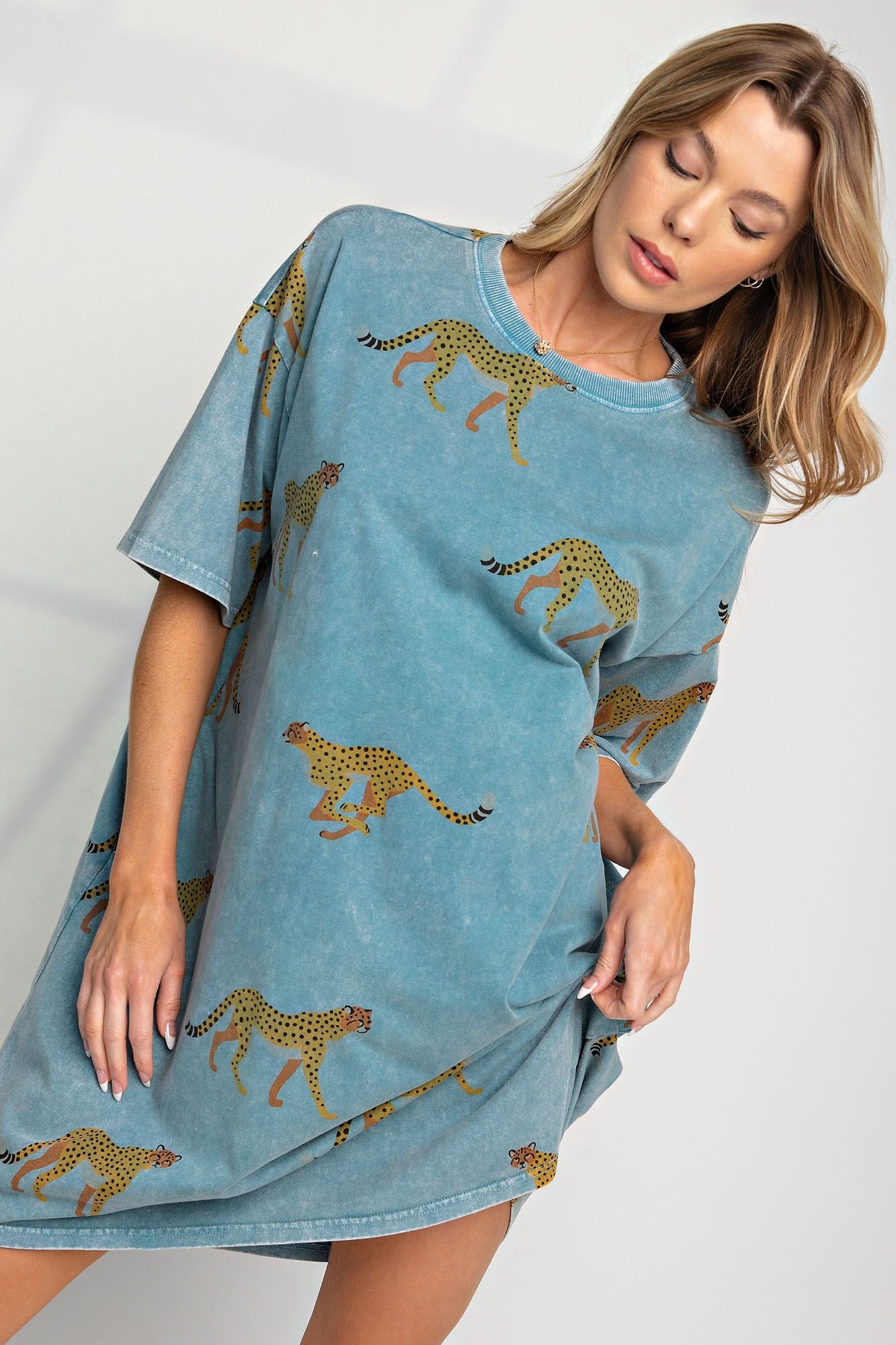 Mineral Washed T-Shirt Dress