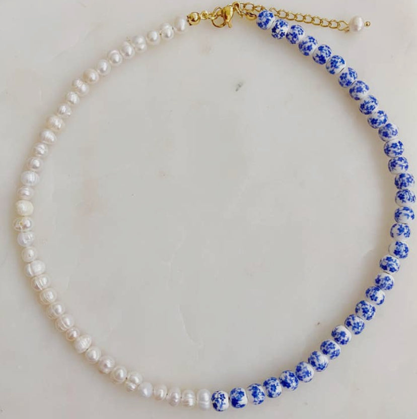 So Fresh Pearl & Porcelain Necklace