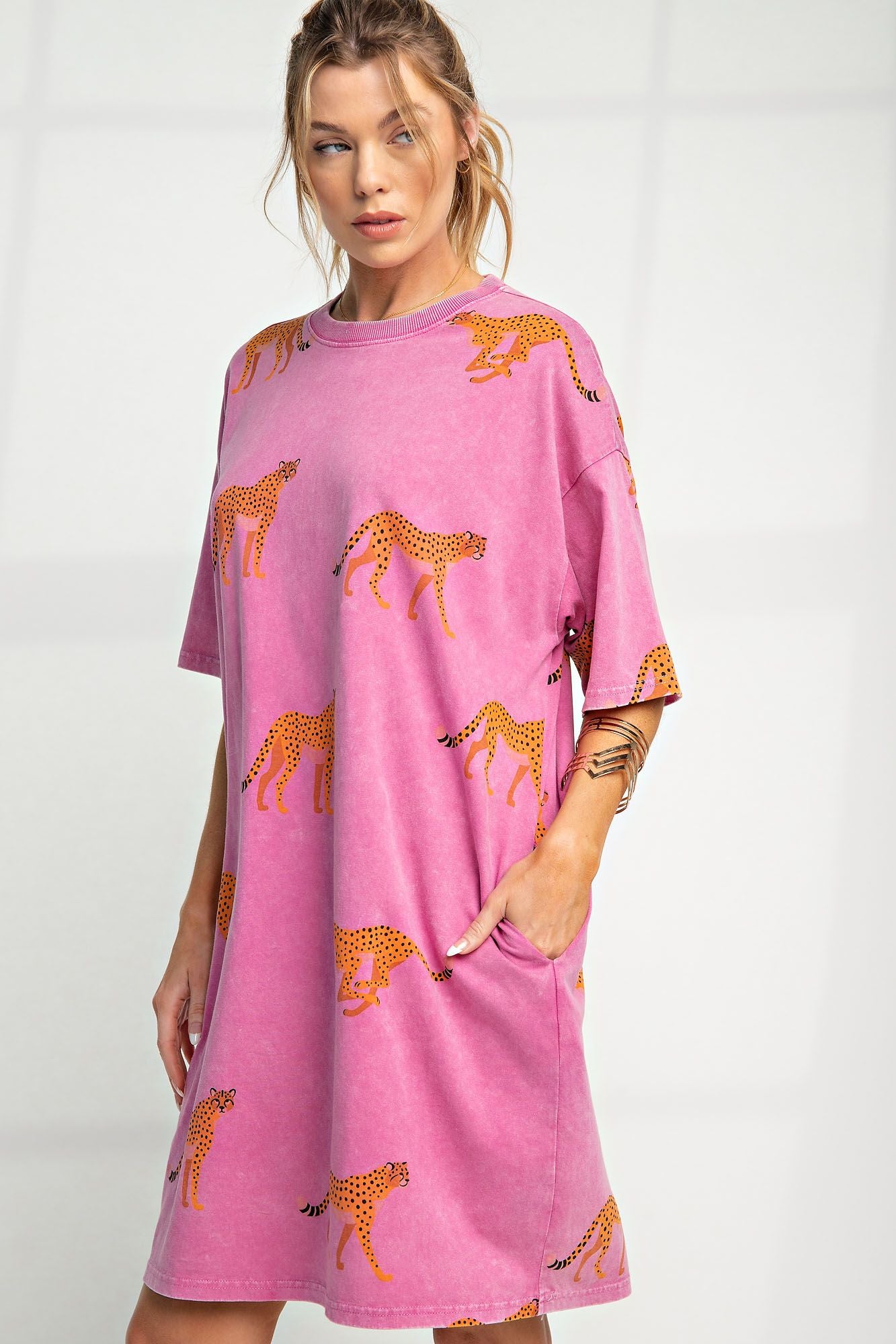 Mineral Washed T-Shirt Dress