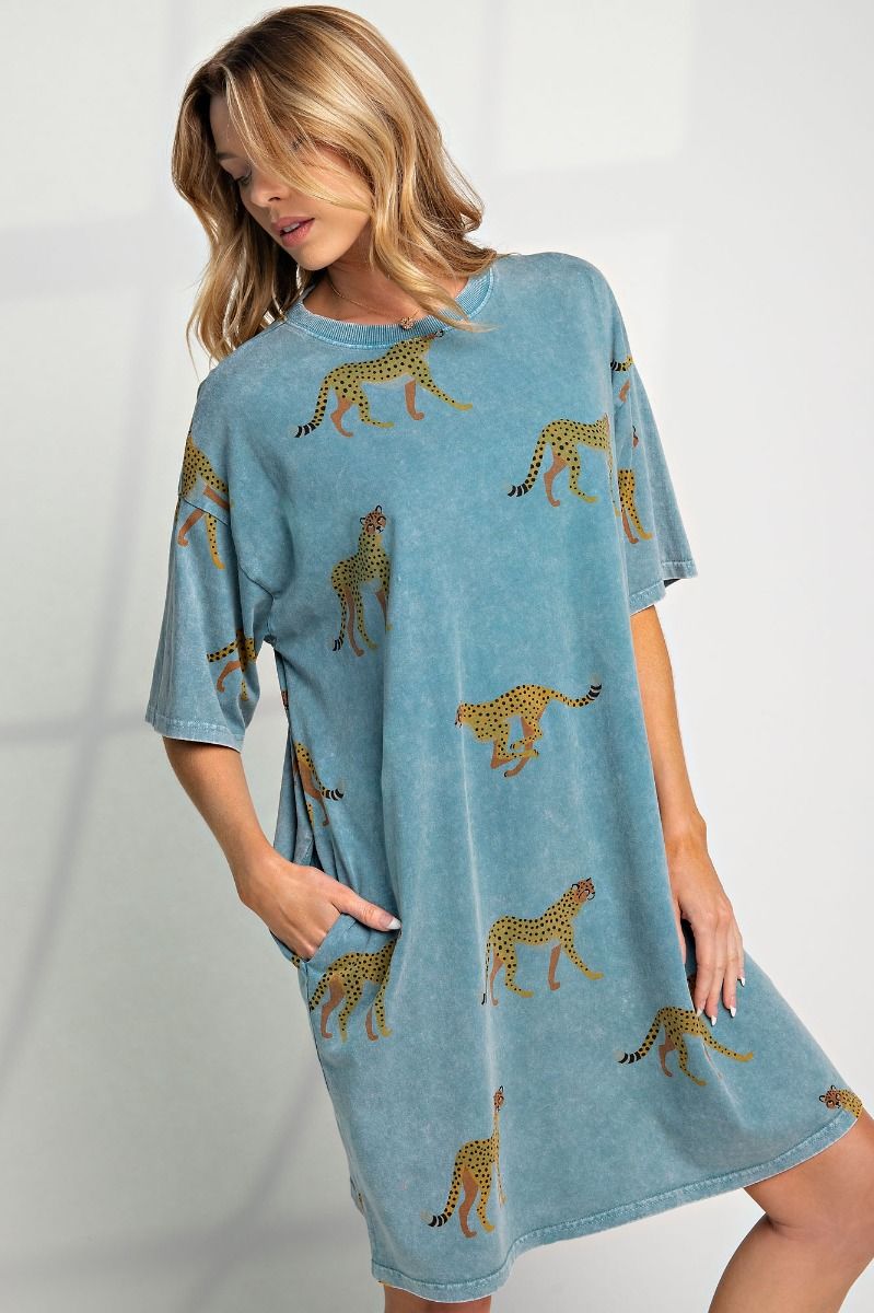 Mineral Washed T-Shirt Dress